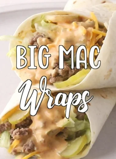 Big Mac Wraps - a creative take on the classic Big Mac sandwich