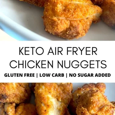 Keto Air Fryer Chicken Nuggets crispy and healthy low-carb snacks