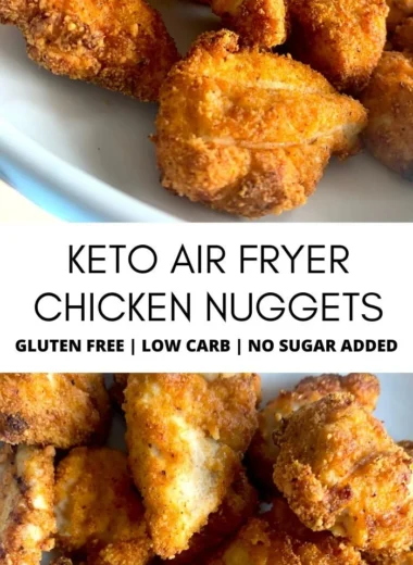 Keto Air Fryer Chicken Nuggets crispy and healthy low-carb snacks