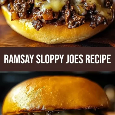 Cheesy Philly cheesesteak sloppy joes prepared by Gordon Ramsay