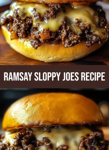 Cheesy Philly cheesesteak sloppy joes prepared by Gordon Ramsay