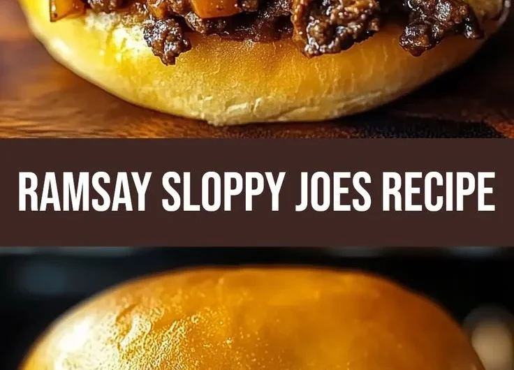 Cheesy Philly cheesesteak sloppy joes prepared by Gordon Ramsay