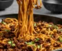 Easy Mongolian Ground Beef Noodles Recipe