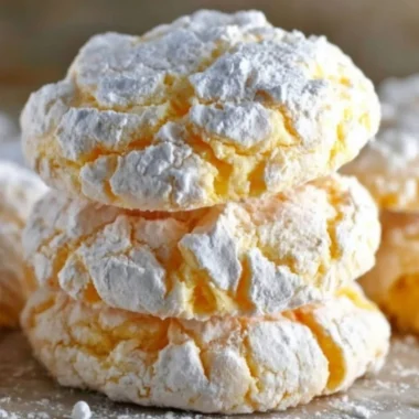 Lemon Cool Whip Cookies displayed on a plate