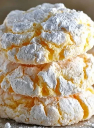 Lemon Cool Whip Cookies displayed on a plate