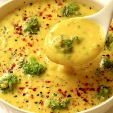 Vegan broccoli potato soup in a bowl garnished with fresh herbs.