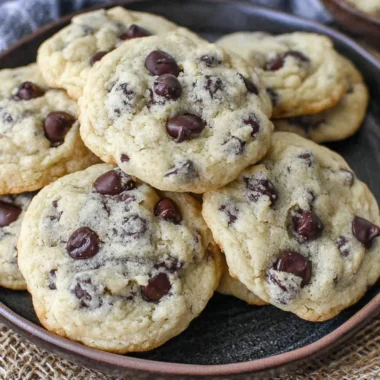 Delicious Yogurt Chocolate Chip Cookies baked to perfection
