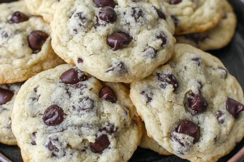 Delicious Yogurt Chocolate Chip Cookies baked to perfection