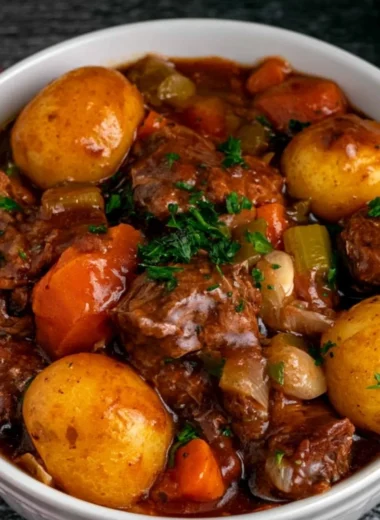 Delicious Crock Pot beef stew with tender meat and colorful vegetables