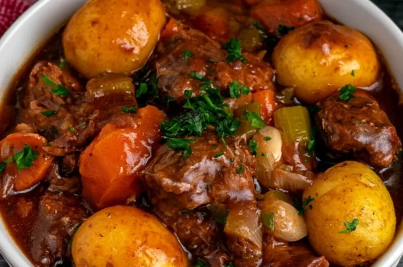 Delicious Crock Pot beef stew with tender meat and colorful vegetables