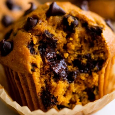 Homemade pumpkin muffins fresh out of the oven