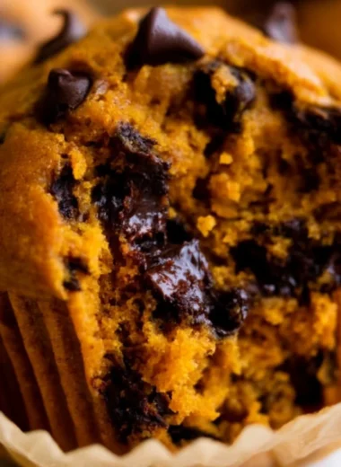 Homemade pumpkin muffins fresh out of the oven