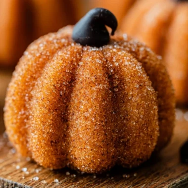 Delicious Pumpkin Cheesecake Truffles on a plate, perfect for fall desserts.