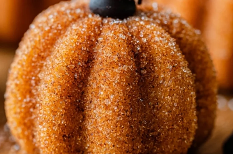 Delicious Pumpkin Cheesecake Truffles on a plate, perfect for fall desserts.