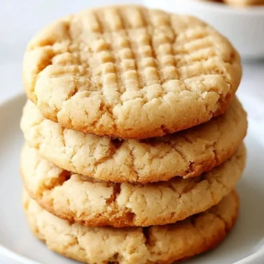 Thick and chewy peanut butter cookies fresh from the oven