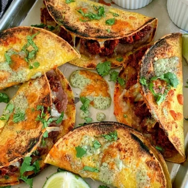 Delicious oven baked tacos ready to serve, crispy and packed with flavor.